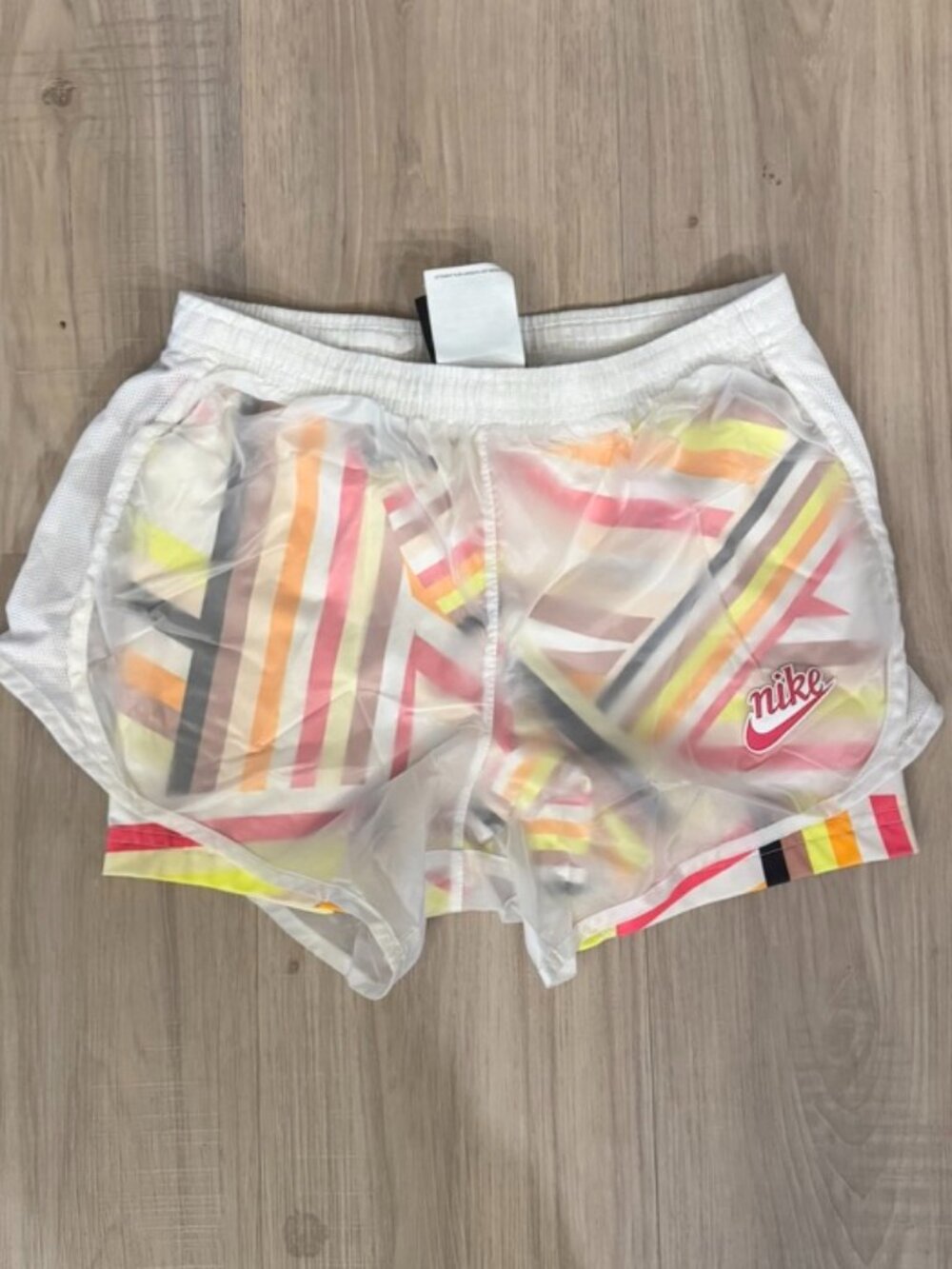 NIKE girls Medium All-Over print TEMPO layered Icon SHORTS 10 12